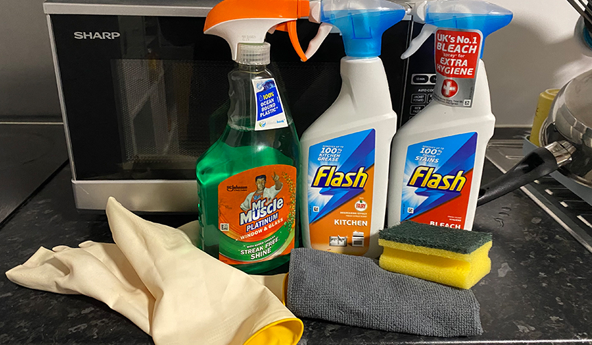 Kitchen cleaning essentials
