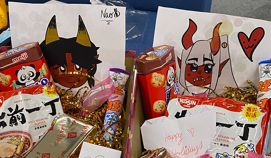 Anime gift box created by Leicester students